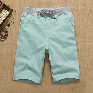 ARW Mens Leisure/Sports Short Solid Color Light Green Pants