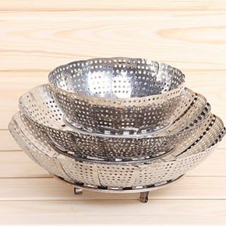 Medium Stainless Steel Scalable Steamer Tray, W19cm x L30cm x H12cm