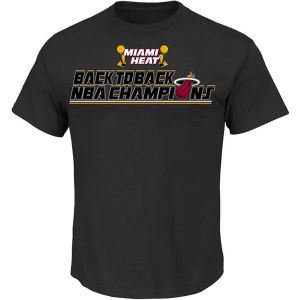 Miami Heat VF Licensed Sports Group NBA 2013 Champ Back2Back Banners T Shirt