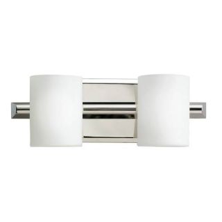 Kichler 5966PN Bathroom Light, Hard Contemporary Bath 2Light Halogen Fixture Polished Nickel