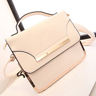 Fenghui Womens Basic Envelope Bag Messenger Beige Tote