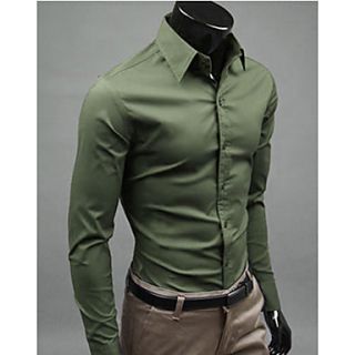 MSUIT Fashion Cultivate OneS Morality MenS Long Sleeve Shirt Z9187