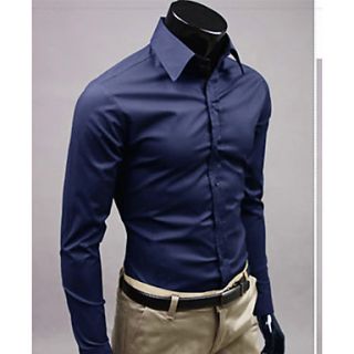 MSUIT Fashion Cultivate OneS Morality MenS Long Sleeve Shirt Z9189