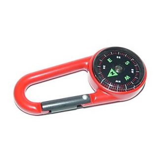 Outdoor Portable Zinc Alloy Compass   Red