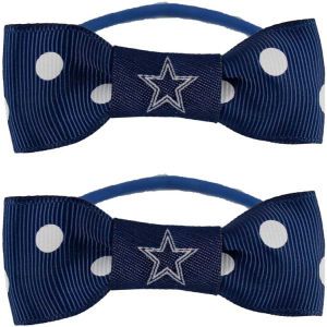 Dallas Cowboys Little Earth Bow Pigtail Holders