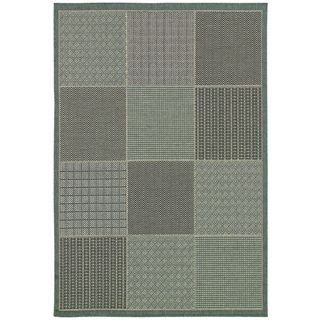 Monaco Vistimar/ Blue grey Area Rug (53 X 76) (GreyPattern CheckeredTip We recommend the use of a non skid pad to keep the rug in place on smooth surfaces.All rug sizes are approximate. Due to the difference of monitor colors, some rug colors may vary s