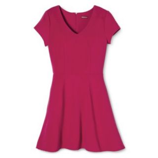 Merona Womens Textured Knit Dress   Established Red   M