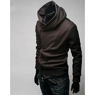 Chaolfs Mens Nap Cable Stayed Hoodie Jacket(Coffee)