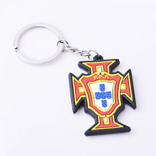 Portuguese National Emblem Rubber Key Buckle