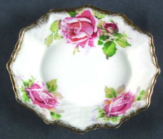 Queen Anne (England) Lady Margaret Nut Dish, Fine China Dinnerware   Pink Roses,