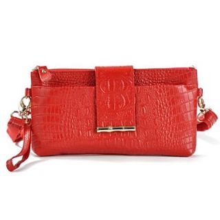 Womens Genuine Leather Cowhide Messenger Handbag
