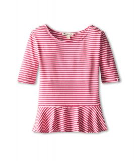 Appaman Kids Retro Cool Striped Peplum Tee Girls T Shirt (Mahogany)