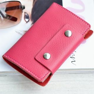 Womens Fashion Genuine Leather Key Wallet