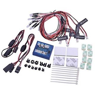 New No Solder Realistic 12 LED Lighting Kit for RC Cars and Trucks