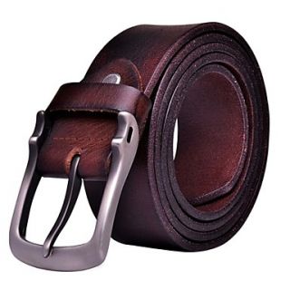Mens Casual Vintage Style Genuine Leather Waist Belt