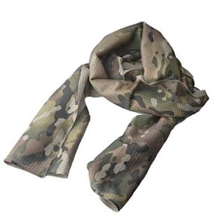 Military Outdoor Tactical Breathable Mesh Fabric Scarf   Camouflage