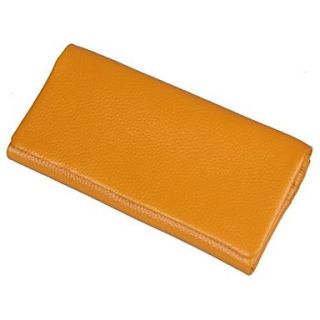 Womens Fashion First Layer of Cowhide Genuine Leather Wallets Folding
