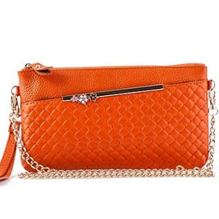 Womens Chain Genuine Leather Cowhide Messenger Shoulder Handbags