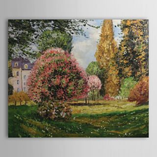 Hand painted The Parc Monceau,Paris Oil Painting by Claude Monet with Stretched Frame