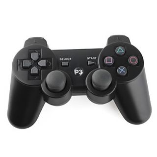 Wireless USB 2.4GHz Game Controller with USB Receiver for PS3/PC (Black)