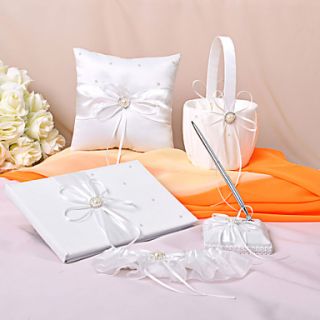 Eternity Wedding Collection Set in ivory Satin (5 Pieces)
