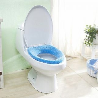 Polyester Round Toilet Cushie Random Colour, L30cm x W30cm x H3cm