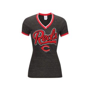 Cincinnati Reds 5th & Ocean MLB Womens Opening Night Triblend Baby Jersey T Shirt