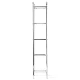 Anita 5 Shelf Bathroom Tower, Chrome