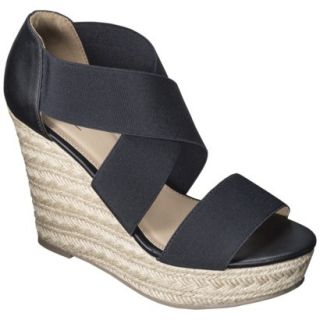 Womens Mossimo Theresa Wedge Sandal   Black 7.5