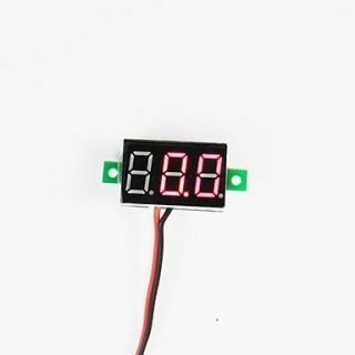 Ultra Small Measure Range 0V to 99.9V Red LED Volt Meter