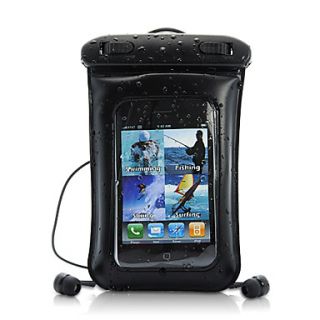 2 in 1 Waterproof Leather Case with Earphone for iPhone, iPod, Android Phone, Mobile Phones and MP4/3 Players
