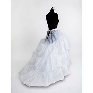 Nylon Chapel Train 3 Tier Floor length Slip Style/ Wedding Petticoats