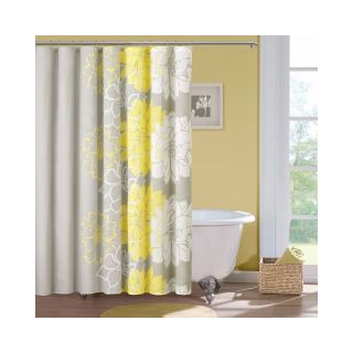 Lola Shower Curtain, Yellow/Grey