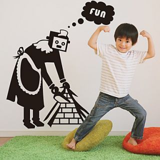 Maid Robot Wall Stickers (1985 D25)