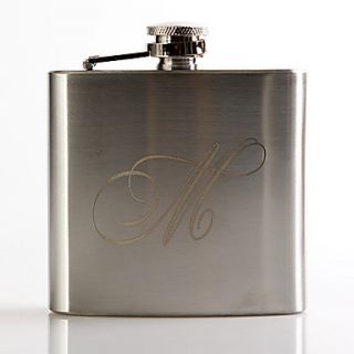 Personalized Metal 5 oz Flask   Initial