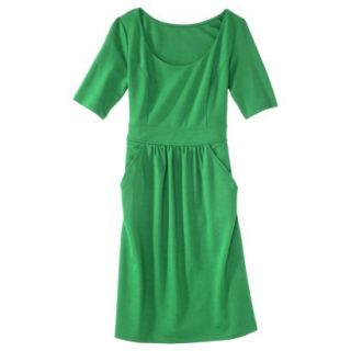 Merona Womens Ponte Elbow Sleeve Dress w/Pockets   Mahal Green   XL