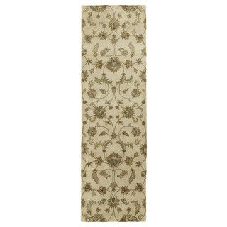 Royal Taj Sand Hand tufted Wool Rug (23 X 79)