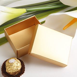 Gold Pearl Paper Favor Box (Set of 12)
