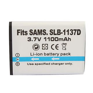 1100mAh 3.7V Digital Camera Battery SLB 1137D for SAMSUNG NV11 L74 Wide