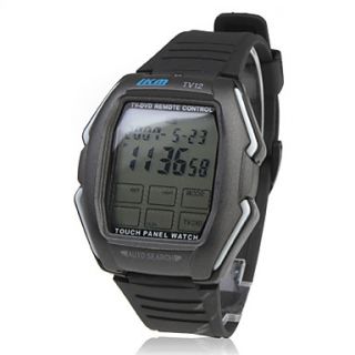 Touch Screen TV/DVD/VCR Remote Controlled Wrist Watch (Black)