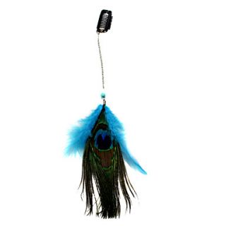 Clip In Peacock Feather Hair Extensions