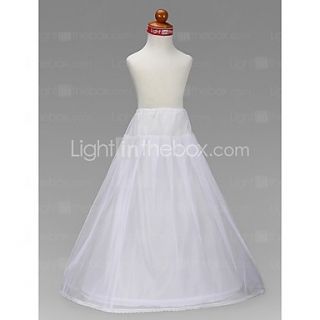 Flower Girl Taffeta A Line Full Gown 2 Tier Floor length Slip Style/ Wedding Petticoats