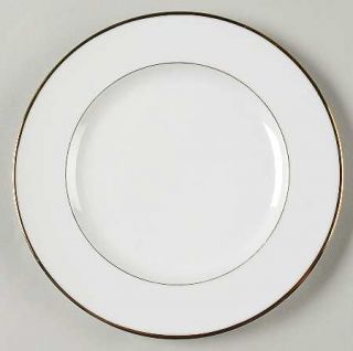 Johann Haviland Golden Band Salad Plate, Fine China Dinnerware   White, Gold Ver