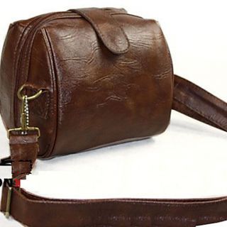Ladys Faux Leather Camera Bag