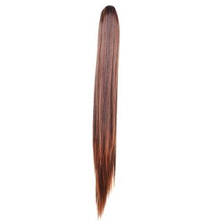 Claw Clip Synthetic Straight Ponytail   4 Colors Available
