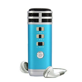 Pocket Mini Karaoke Singing Microphone (Blue)
