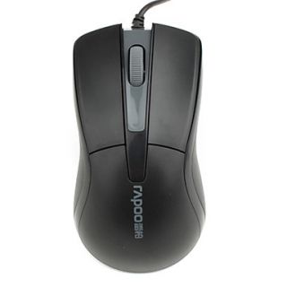 Rapoo N1162 USB Wired Mouse (Black)