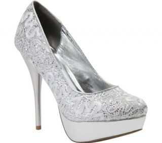 Womens Coloriffics Marisol   Silver Synthetic Prom Shoes