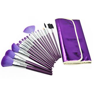 Professional Brush Set With Dark Lovely Pouch(16 Pcs)