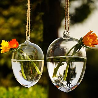 Artistic Hanging Water Drop Shaped Glass Vase